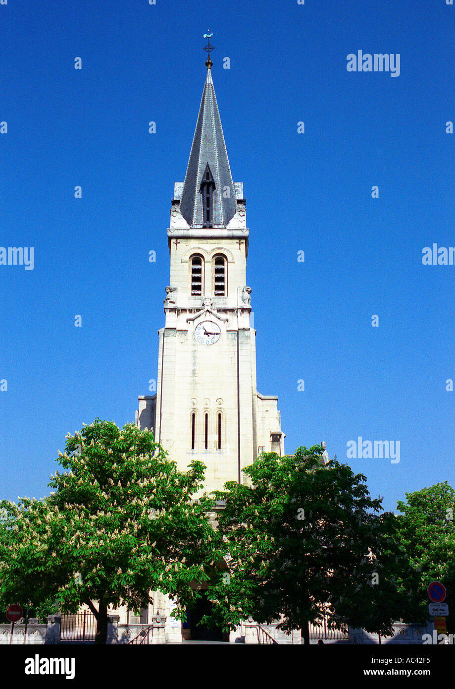 Church St Lambert de Vaugirard Rue Gerbert Paris France Stock Photo