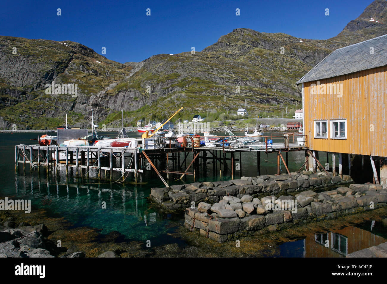Moskenesvågen Moskenes Norway Europe Stock Photo Alamy