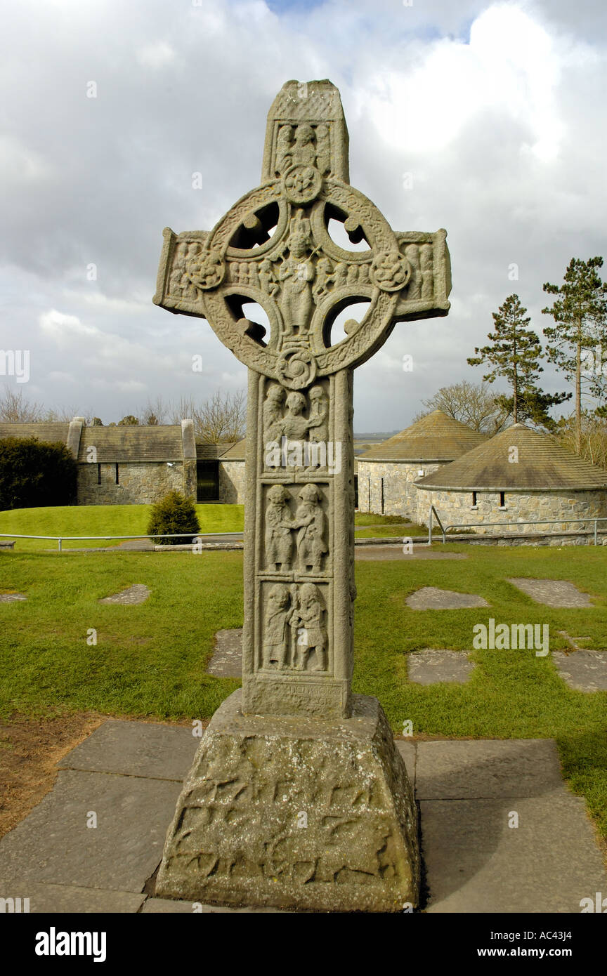 The ancient monastery of Clonmacnoise Co Offaly Ireland Stock Photo