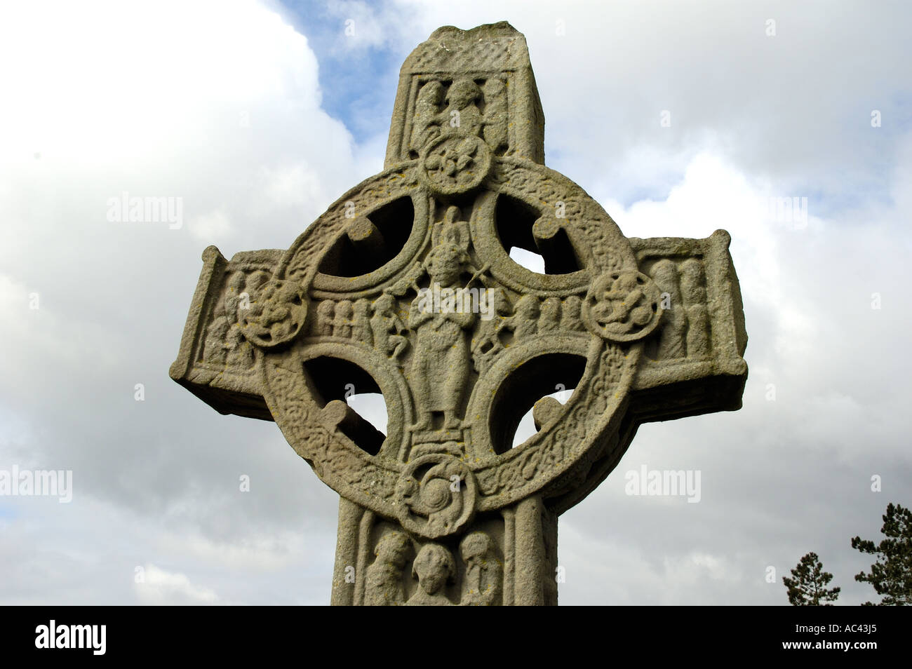 The ancient monastery of Clonmacnoise Co Offaly Ireland Stock Photo