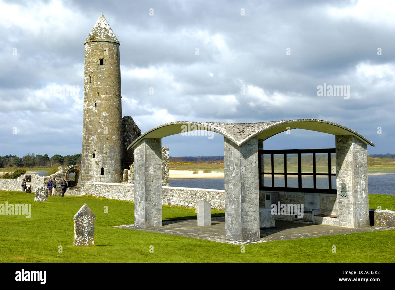 Altar used by Pope John Paul II during his 1979 visit to Clonmacnoise Co Offaly Ireland Stock Photo
