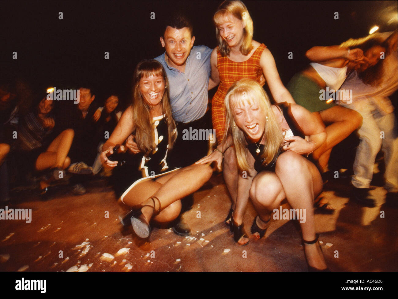 CLUB 18 30 DRINKING BOOZING PARTYING Stock Photo