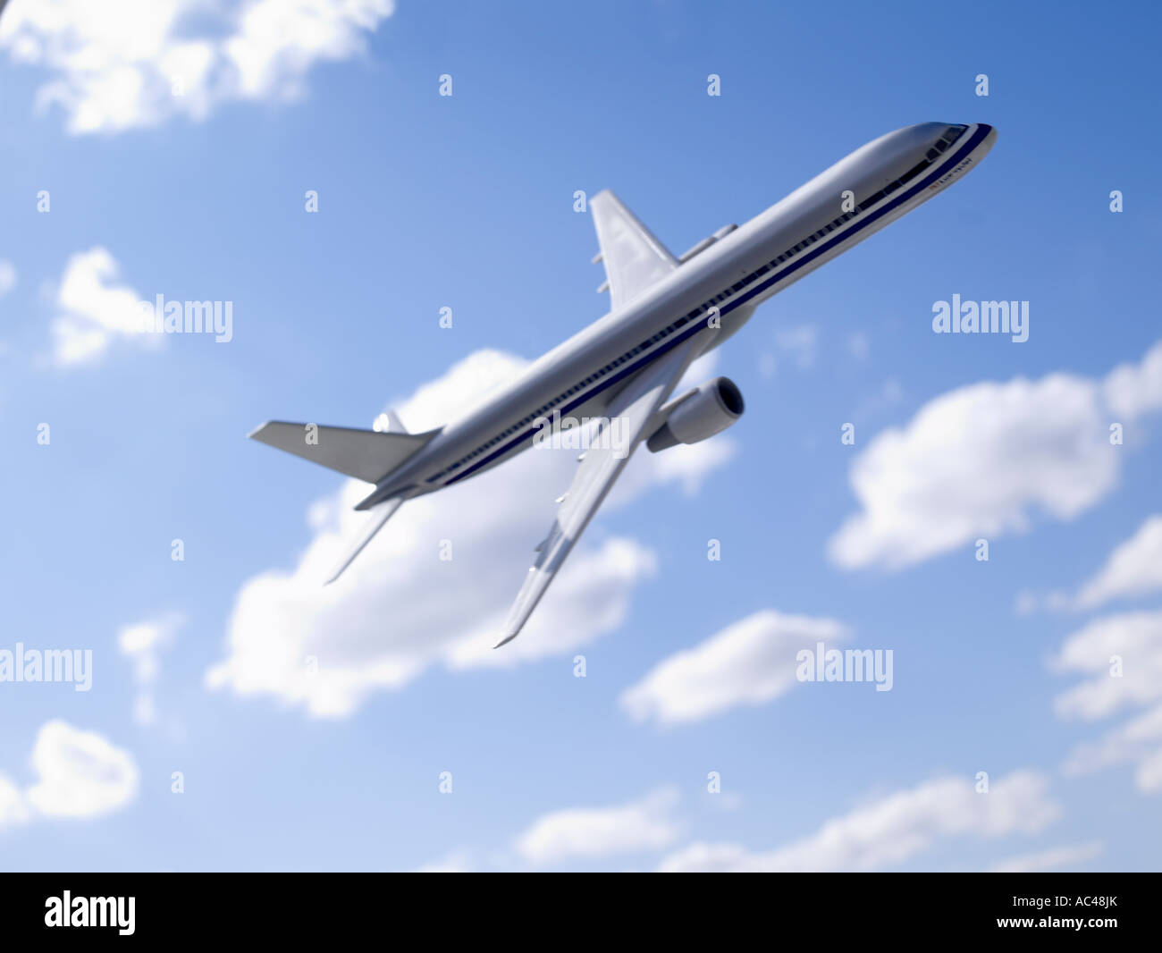Airplane horizontal Stock Photo