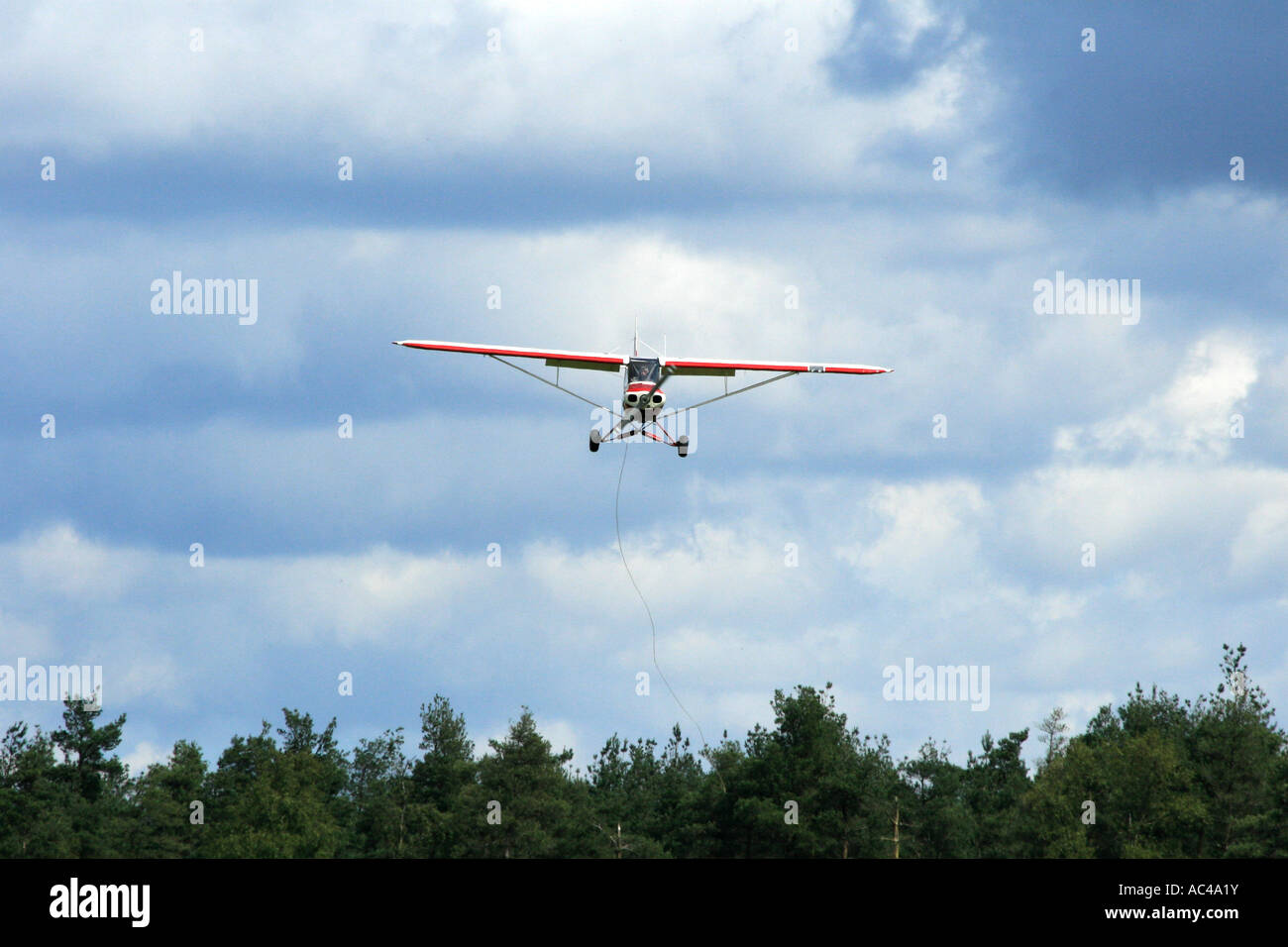 Glider Tow Tug Aircraft Stock Photo Alamy