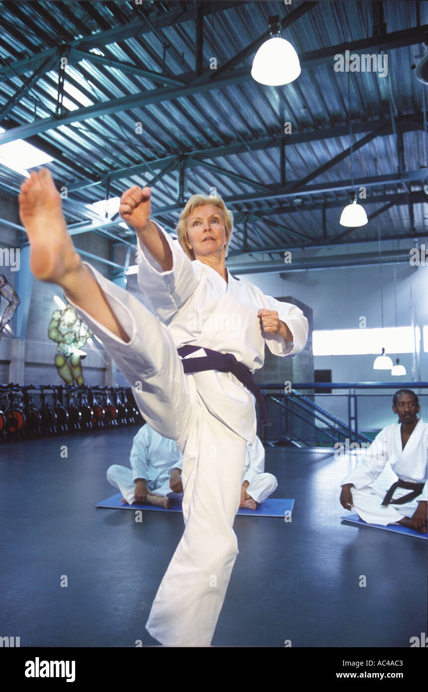 Karate Kick Woman