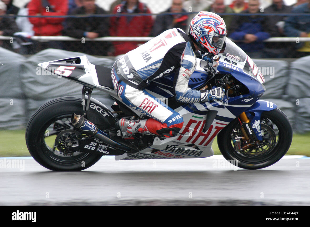 Colin Edwards (USA) at the 2007 Nickel & Dime British Motorcycle Grand Prix - Donington Park Stock Photo