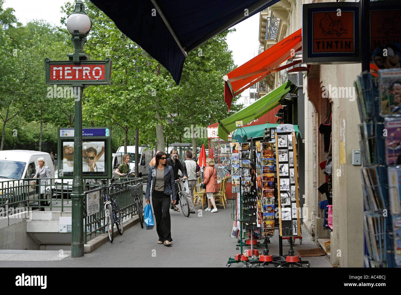 Boulevard Saint Germain Paris Stock Photo Alamy