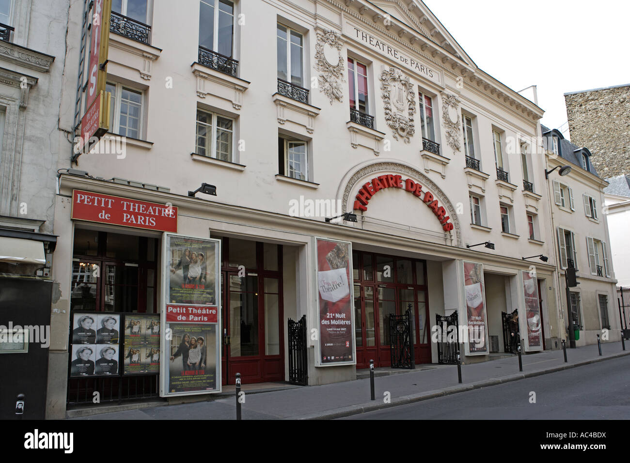Theatre de Paris, rue Blanche, Paris Stock Photo