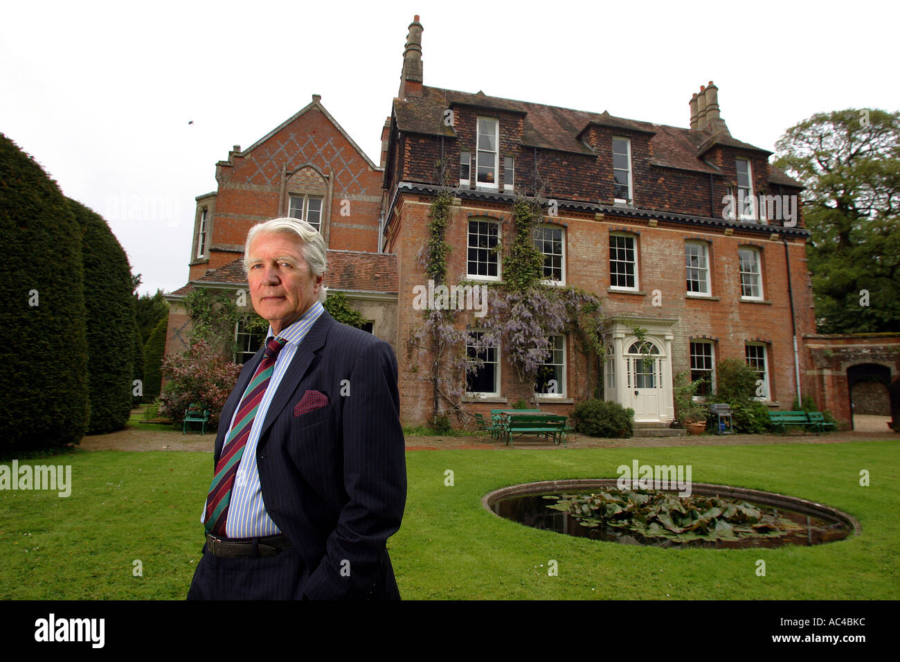 Lord William Coleridge in the grounds of The Chanter's House, Ottery St