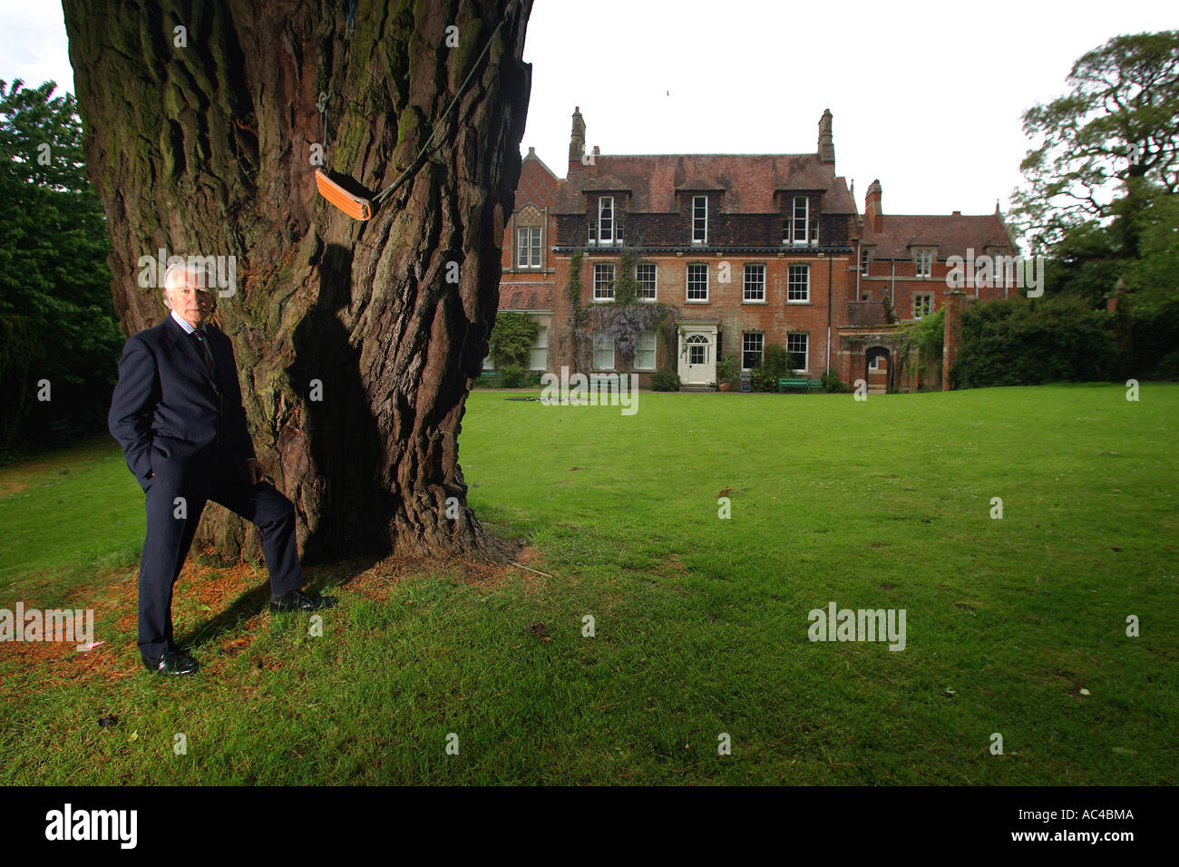 Lord William Coleridge in the grounds of The Chanter's House, Ottery St