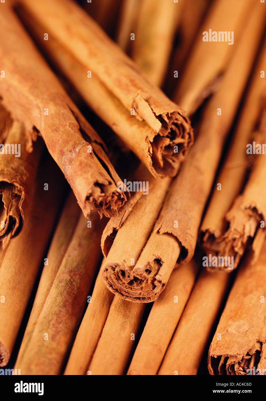 CINNAMON STICKS Stock Photo