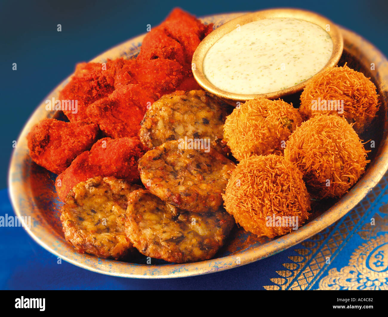 INDIAN SNACKS Stock Photo