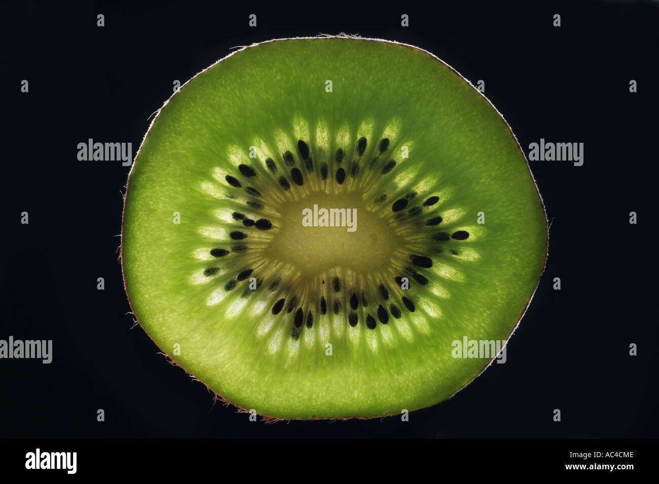 Kiwi fruit slices backlit hi-res stock photography and images - Alamy