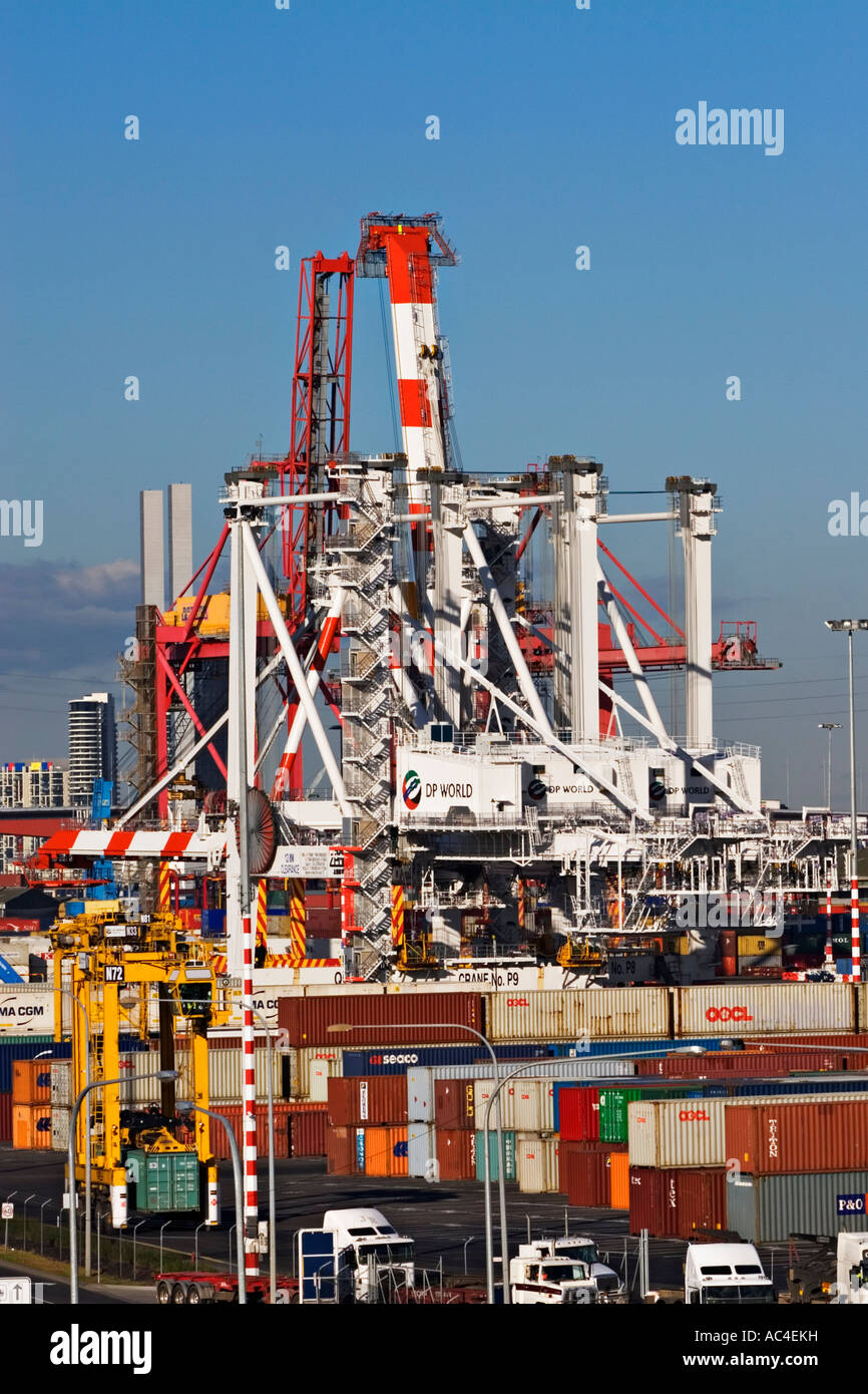 Shipping Container Terminal the "Port of Melbourne' Victoria Australia