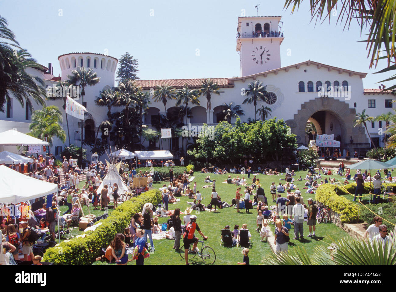 Earth Day Festival at the Court House Gardens, Santa Barbara Courthouse