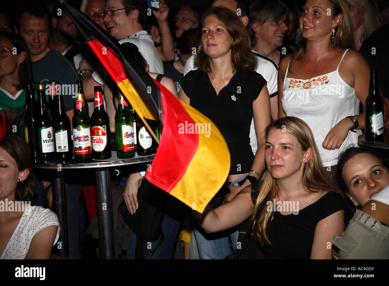 German fans cheering victory vs Sweden, 2006 World Cup Finals, Goethe