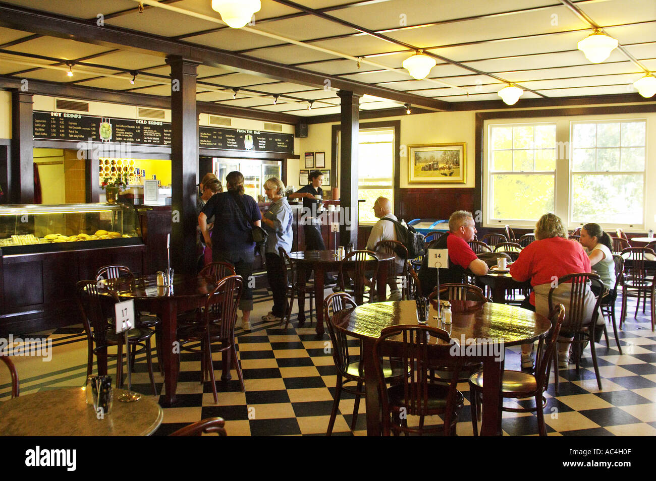Cafe The Chalet Mount Buffalo National Park Victoria Australia Stock