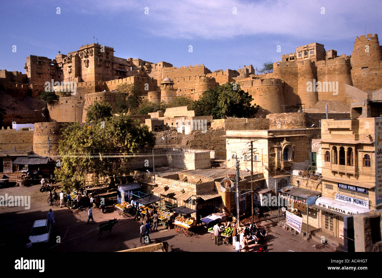 Castle fort India Rajasthan Jaisalmer Stock Photo Alamy