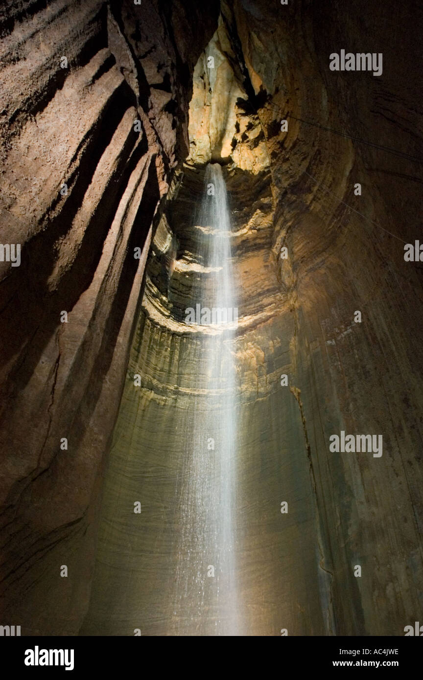 Ruby Falls underground waterfall at Lookout Mountain, Chattanooga