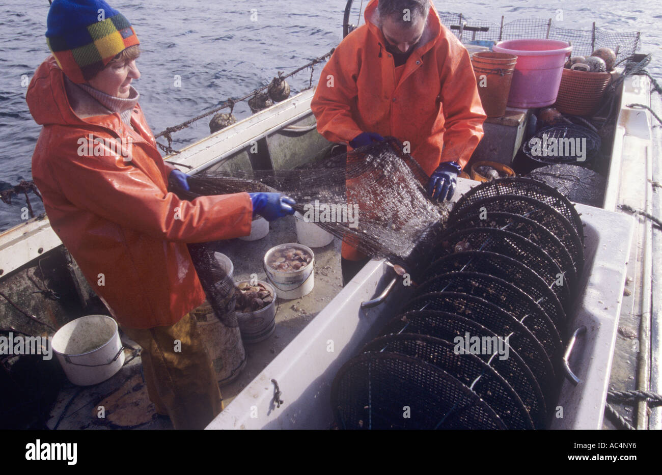 Scallop fishing nets hi-res stock photography and images - Alamy