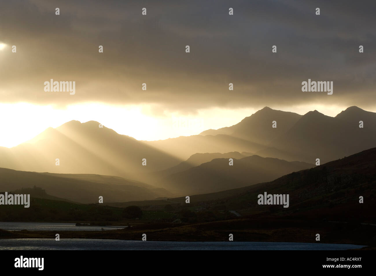 The Horse Shoe Snowdonia National Park Wales Stock Photo Alamy
