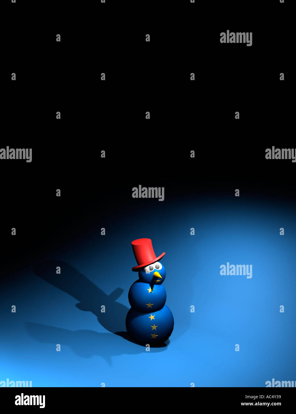 Snowman 3D Stock Photo
