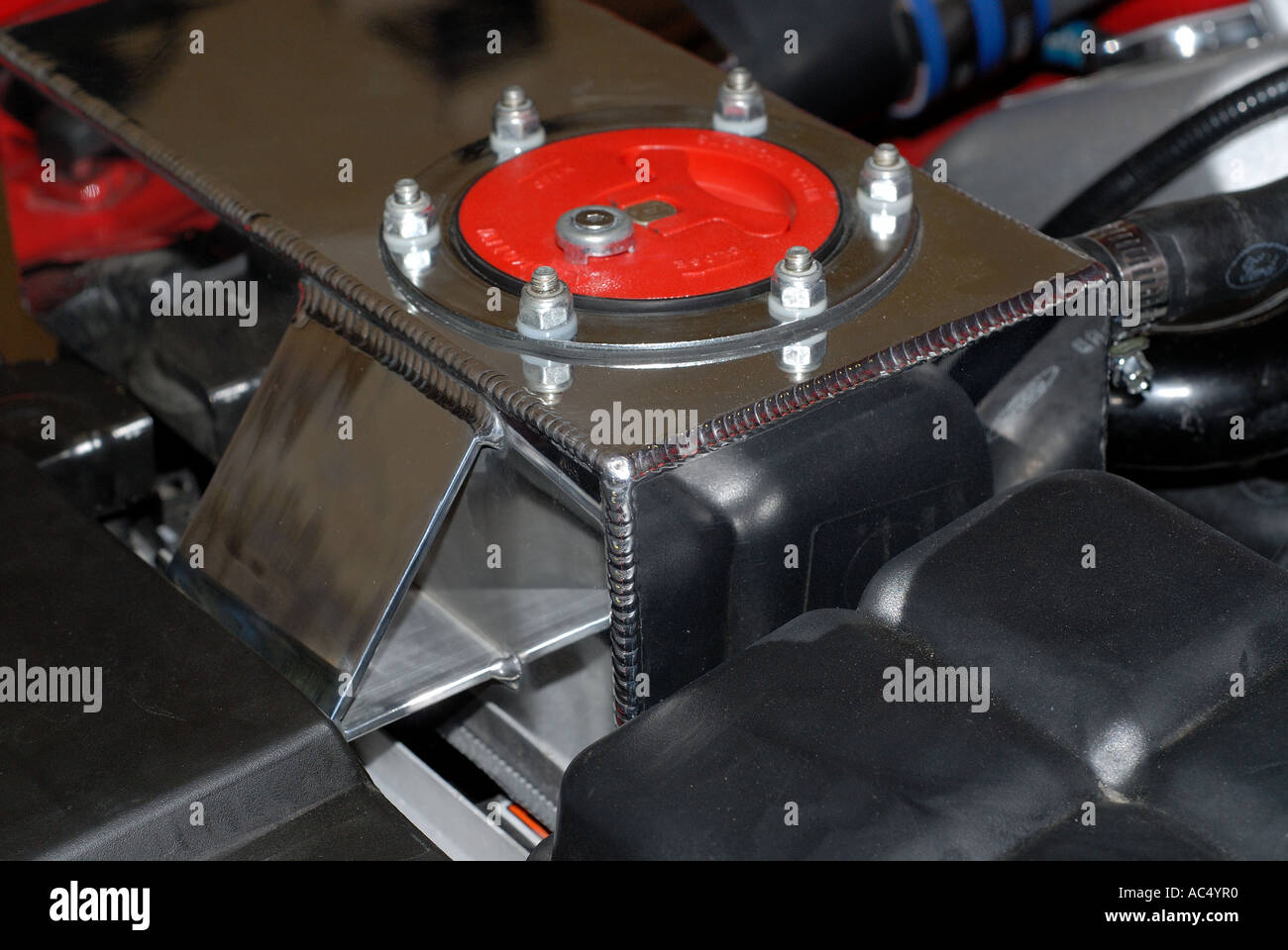 Airwater intercooler catch can Stock Photo Alamy