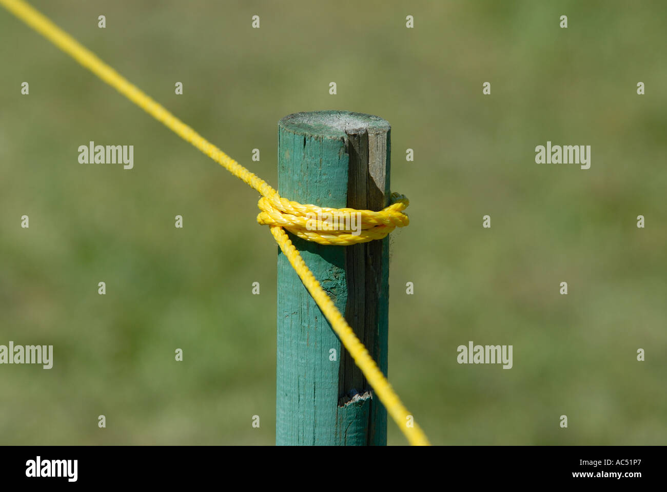A rope fence Stock Photo Alamy