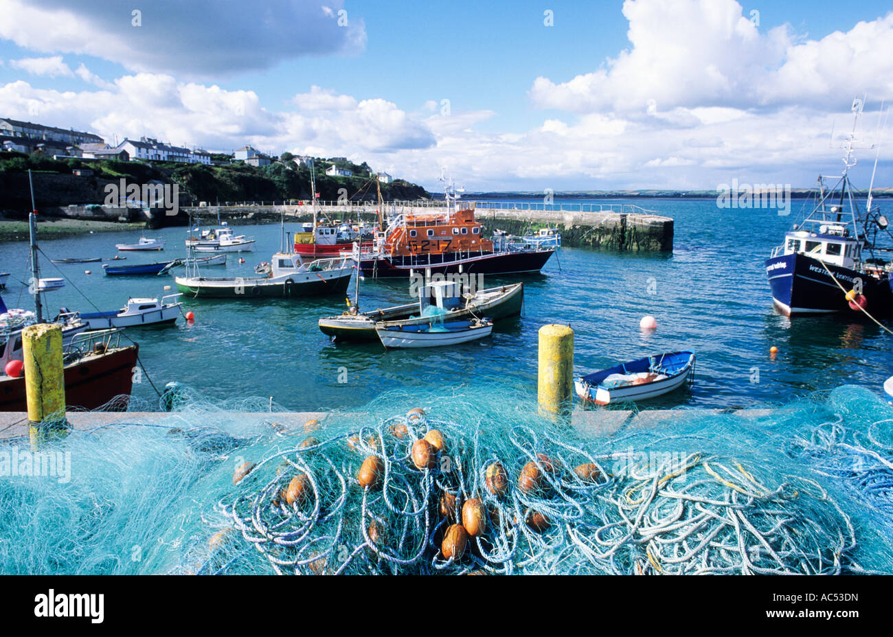 Ballycotton Harbour, County Cork, Eire, Southern Ireland, boats