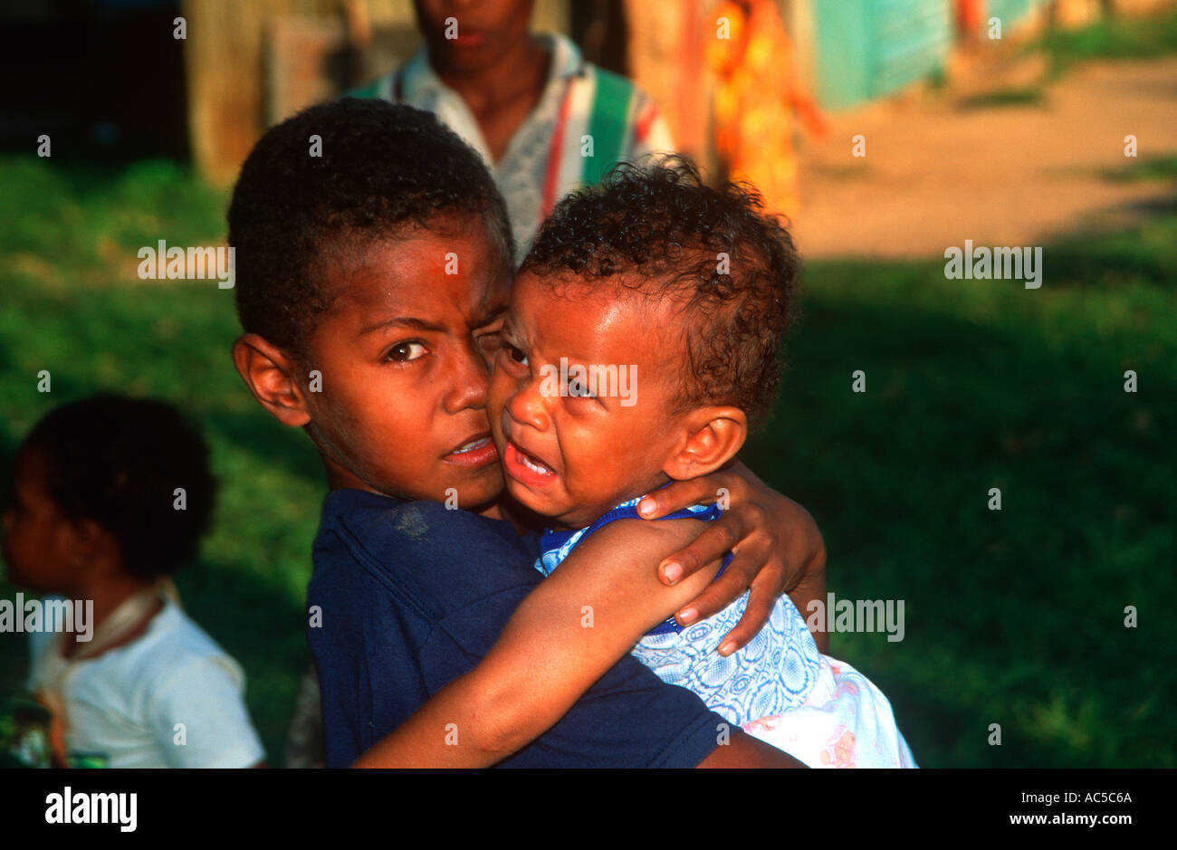 Fiji Child and Baby Stock Photo Alamy