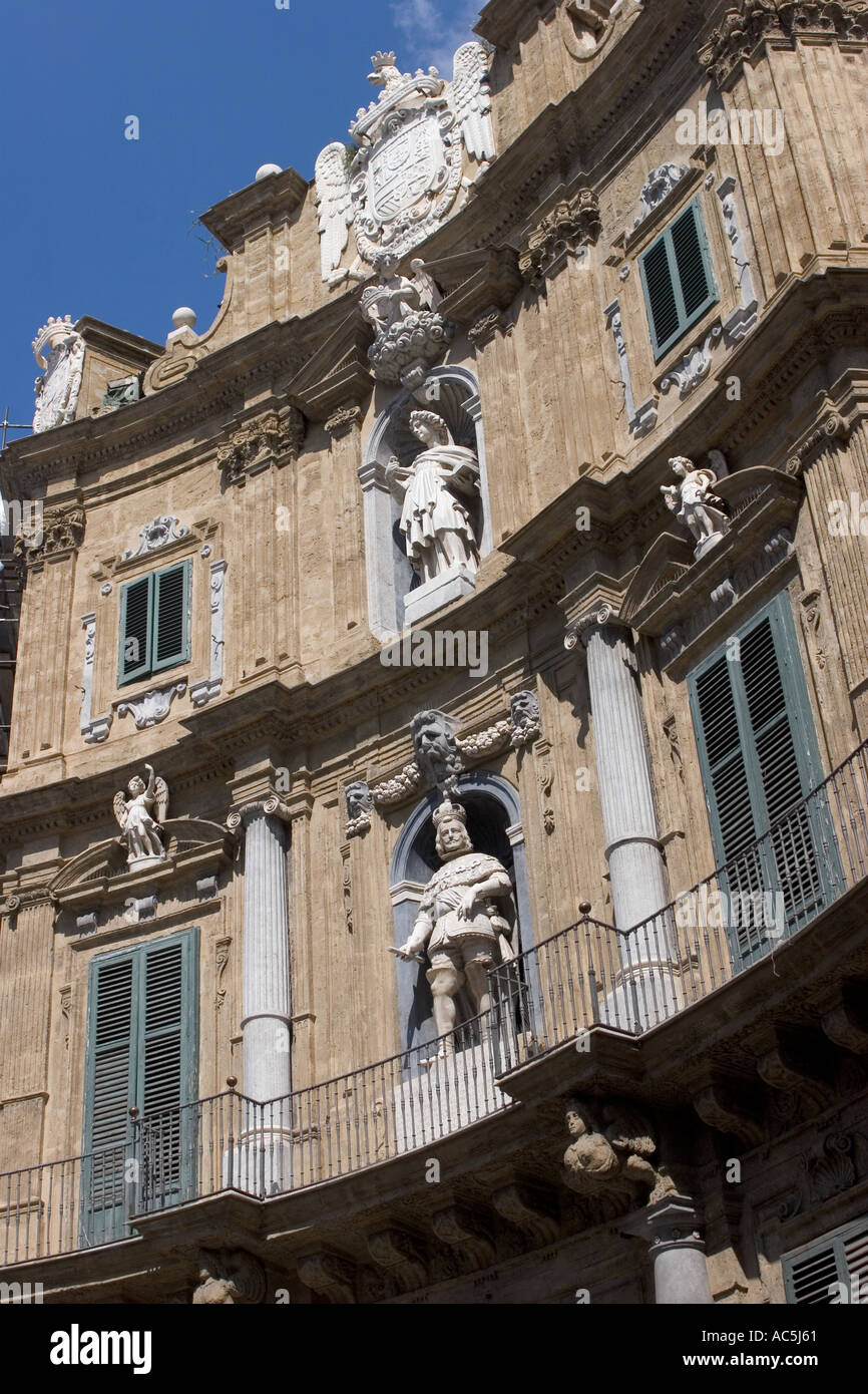 Four Corners Palermo Sicily Italy Stock Photo Alamy