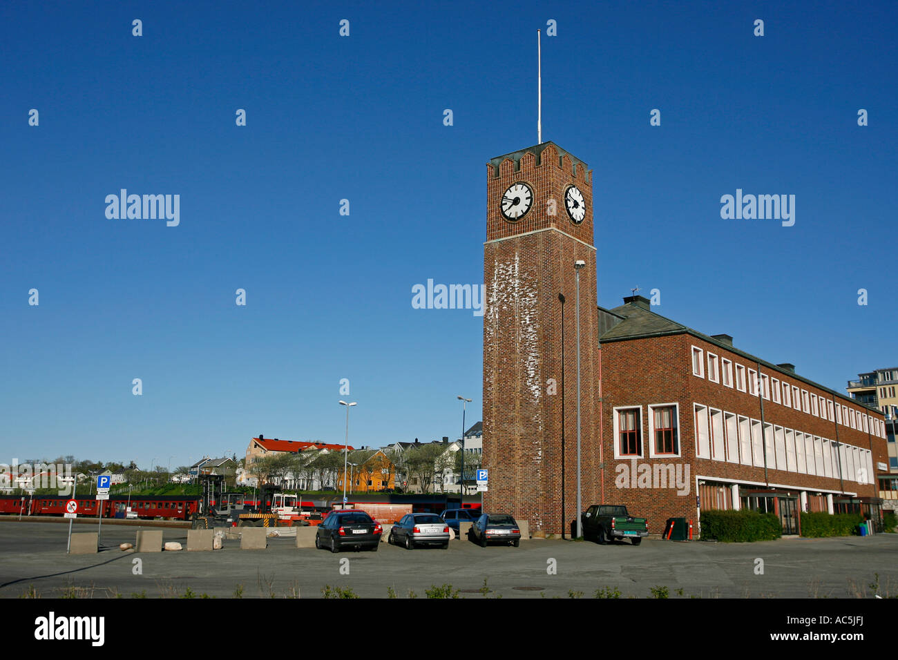 Bodø train station Bodø Norway Europe Stock Photo Alamy