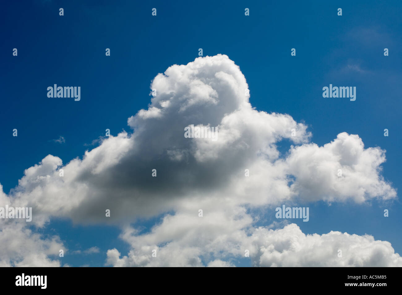 fluffy white clouds Stock Photo