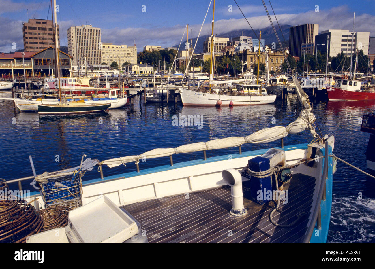 Victoria Dock, Hobart, Tasmania, Australia, horizontal Stock Photo Alamy
