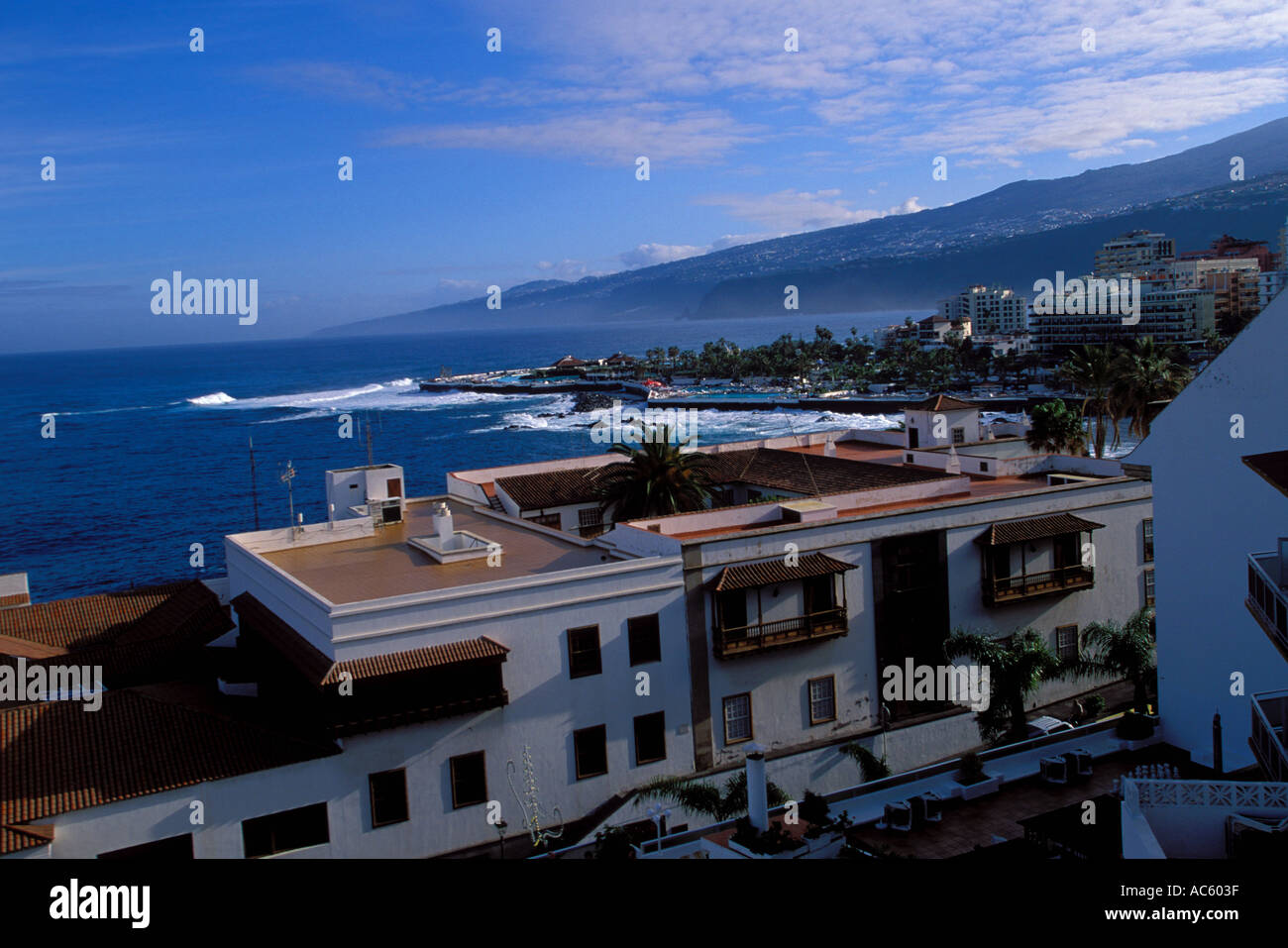Puerto de la Cruz Tenerife Island Canary Isles Stock Photo
