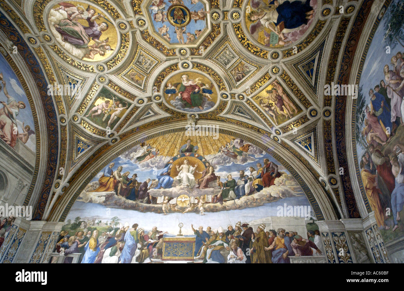 Artwork on the ceiling of the Vatican museum Stock Photo Alamy