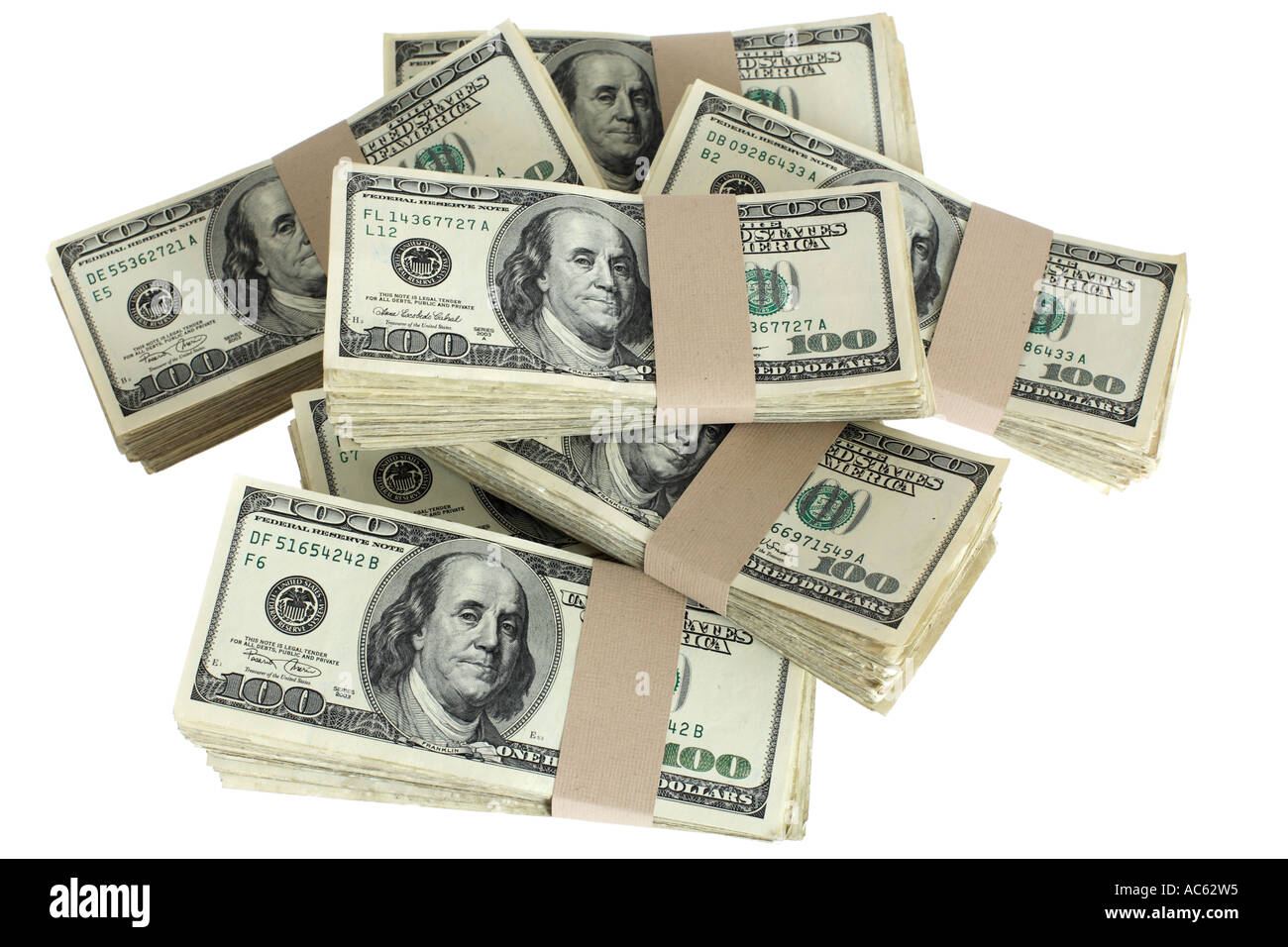Stacks of drug money us dollar Cut Out Stock Images &amp; Pictures - Alamy