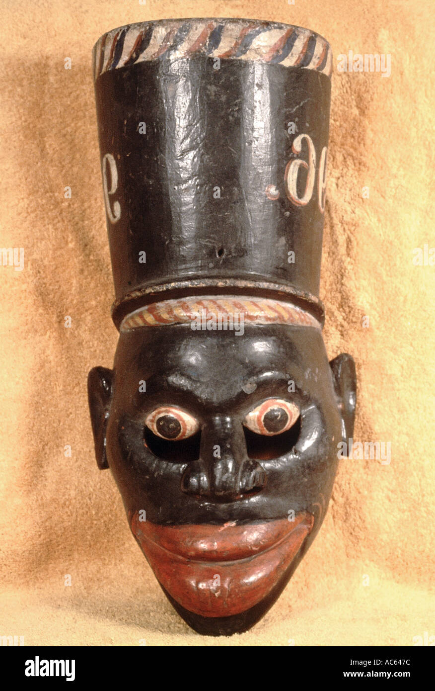 Policeman Kolam mask Stock Photo