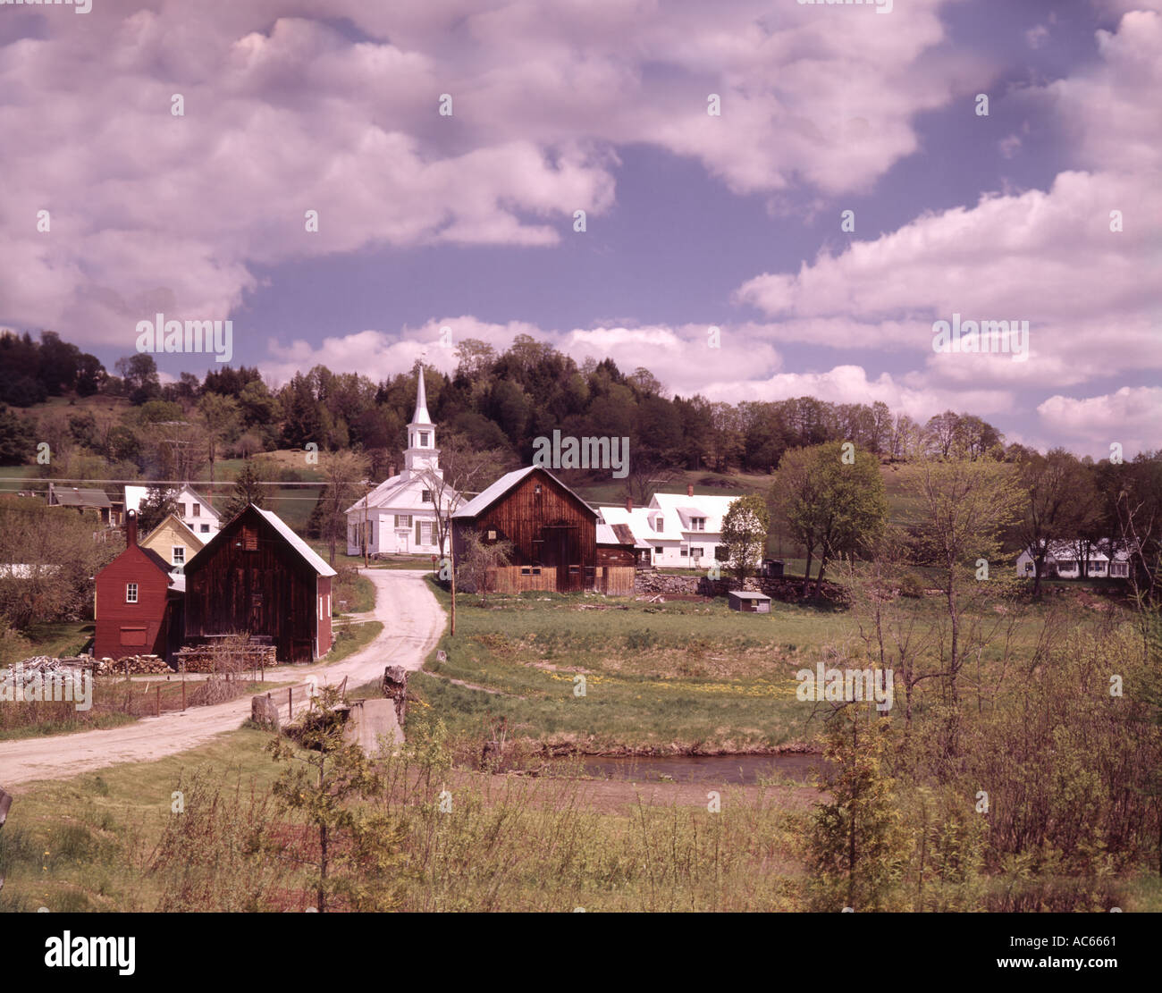Waits River in Vermont in Summer greenery Stock Photo Alamy