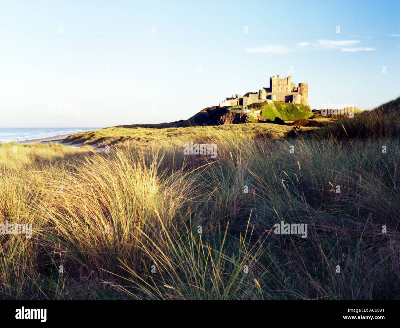 Bamburgh Castle Northumberland UK Stock Photo