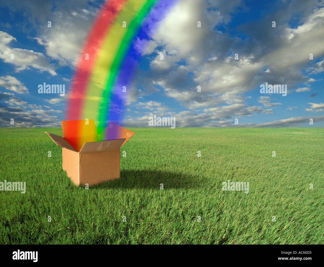 Box of Rainbows version 4 Stock Photo