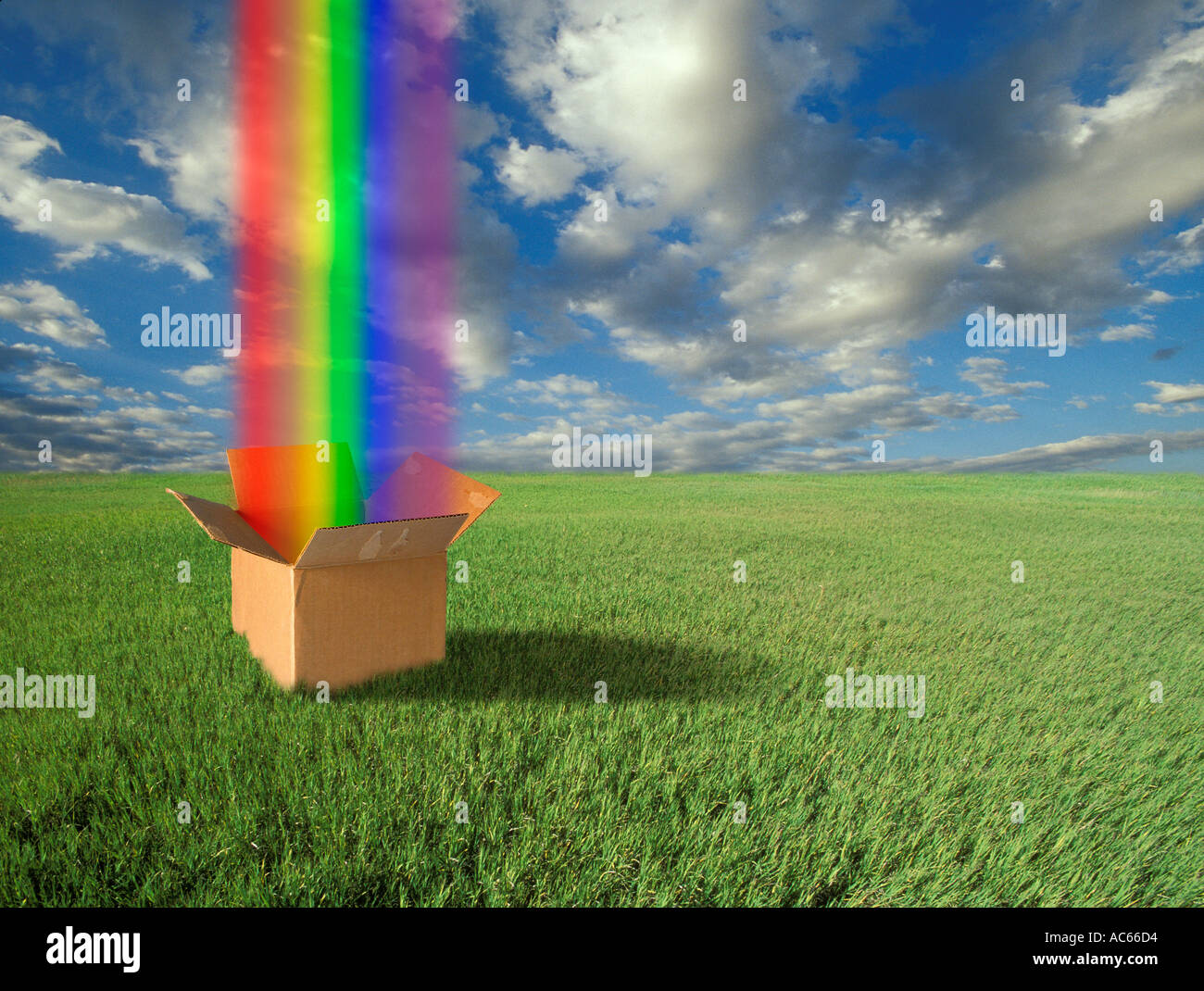 Box of Rainbows version 5 Stock Photo