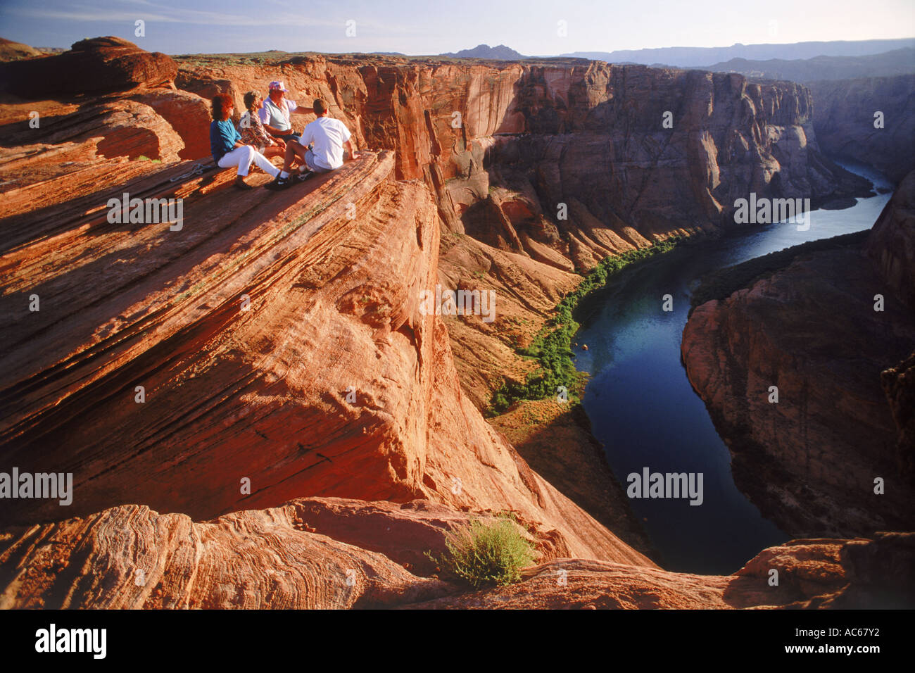 Above Horseshoe Bend on Colorado River near Glen Canyon Dam and Page