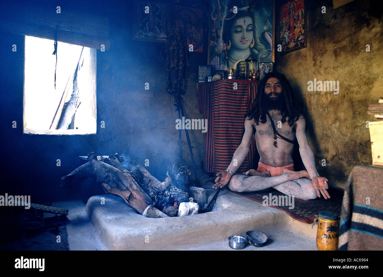 sadhu-sacred-fire-hi-res-stock-photography-and-images-alamy