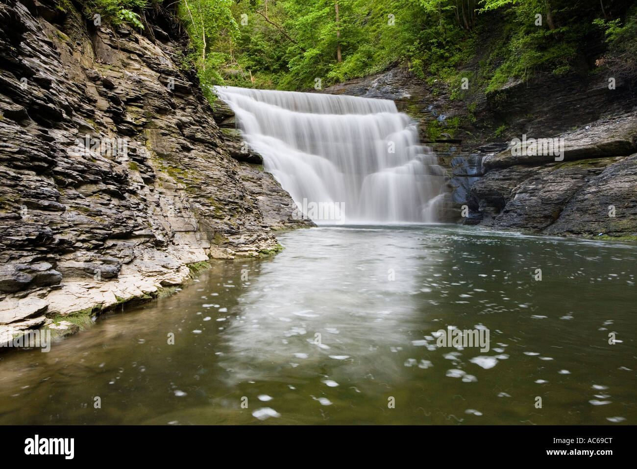 Canajoharie Falls Canajoharie New York Montgomery County Stock Photo