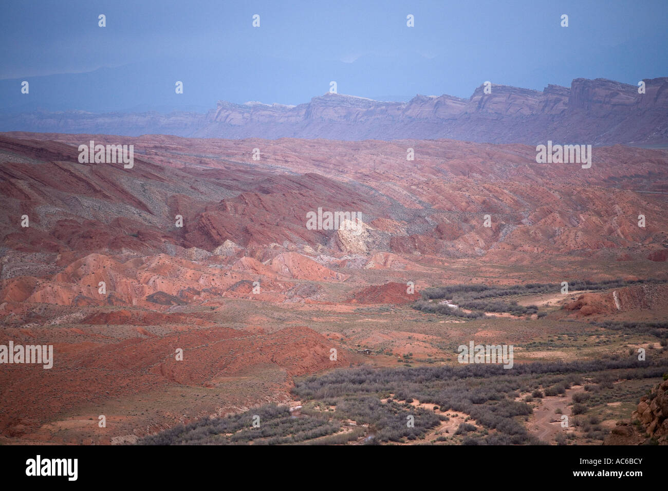 The view of Raplee ridge looking North from a spot on Comb ridge ...