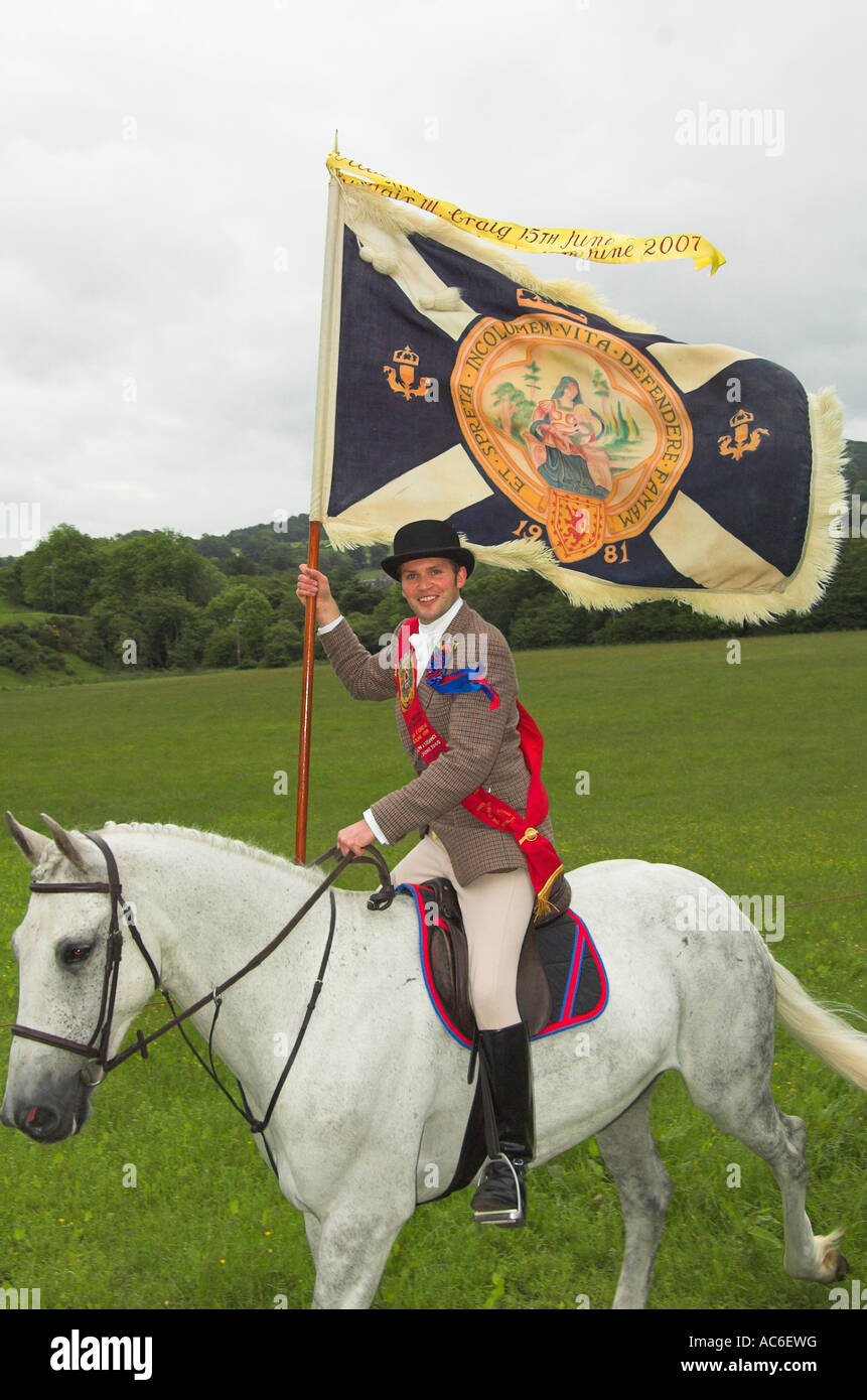 Selkirk common riding standard bearer hires stock photography and