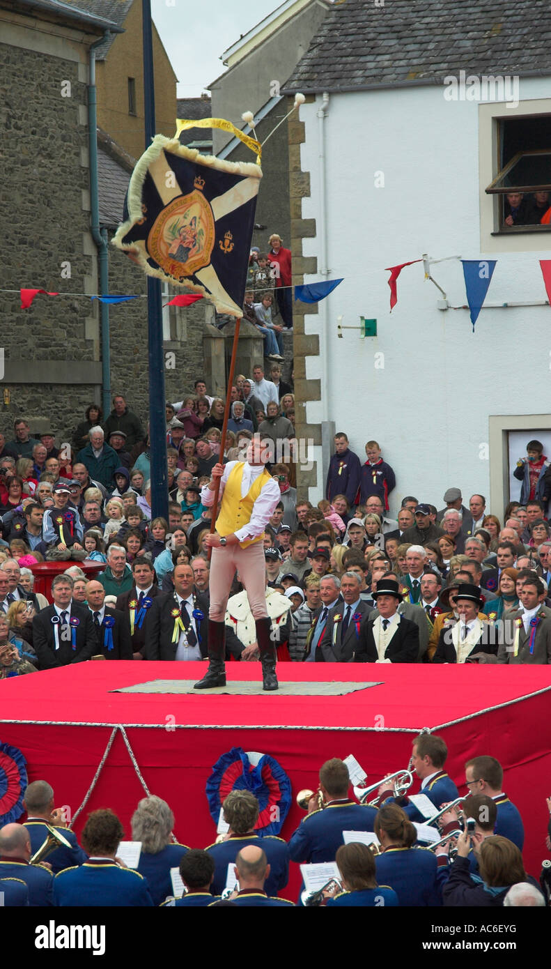 Selkirk Common Riding Standard Bearer Casting of the Colours Stock