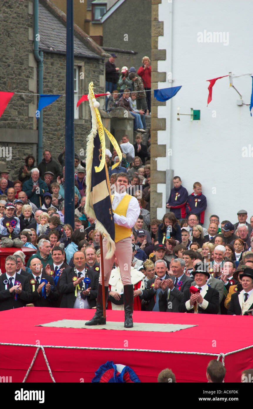 Selkirk Common Riding Standard Bearer Casting of the Colours Stock