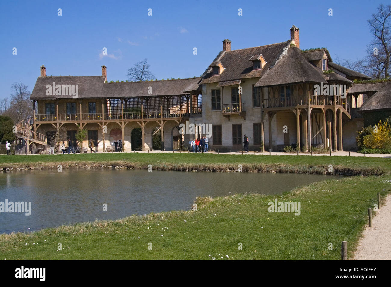 Queen's Hamlet Marie-Antoinette's Estate Versailles France Stock Photo